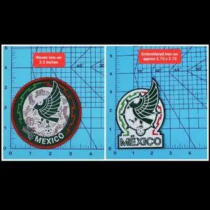 Mexico Futbol Clothing Iron-On Embroidered/Woven Patches