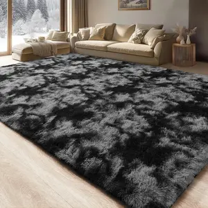 【February Restock Haul】Raybee Furniture Fluffy Rug For Living Room, Large Shaggy Tie-Dye Area Rugs,Non-slip Carpet for Bedroom,Soft Playroom Mat,Cool Rugs Home Decor New Year New Aura
