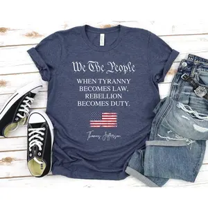 Thomas Jefferson Quote, Patriot Shirt, When Tyranny Becomes Law Quote Thomas Jefferson Shirt, Republican Shirt, Constitution Shirt GBTD0792