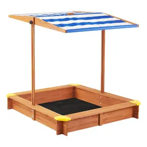 3-in-1 Wooden Toddler Picnic Table, Sand & Water Sensory Activity Table with Adjustable Umbrella, Removable Bins, Indoor Outdoor Backyard Patio Summer Play Toys, Gift for Boys Girls Ages 3-7
