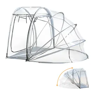 Explorinox 4-Person Sun Tent, All Weather Sports Tent, Instant Outdoor Bubble Tent, Rainproof Camping Sun Shelter, Portable Clear Screen House, 235x200x150cm