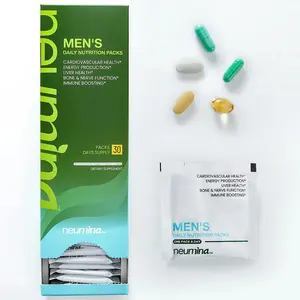 Neumina Men's Daily Nutrition Packs for Liver Health Energy Production Bone & Nerve Function Stress Relief 30 Servings Made in USA Natural Supplement