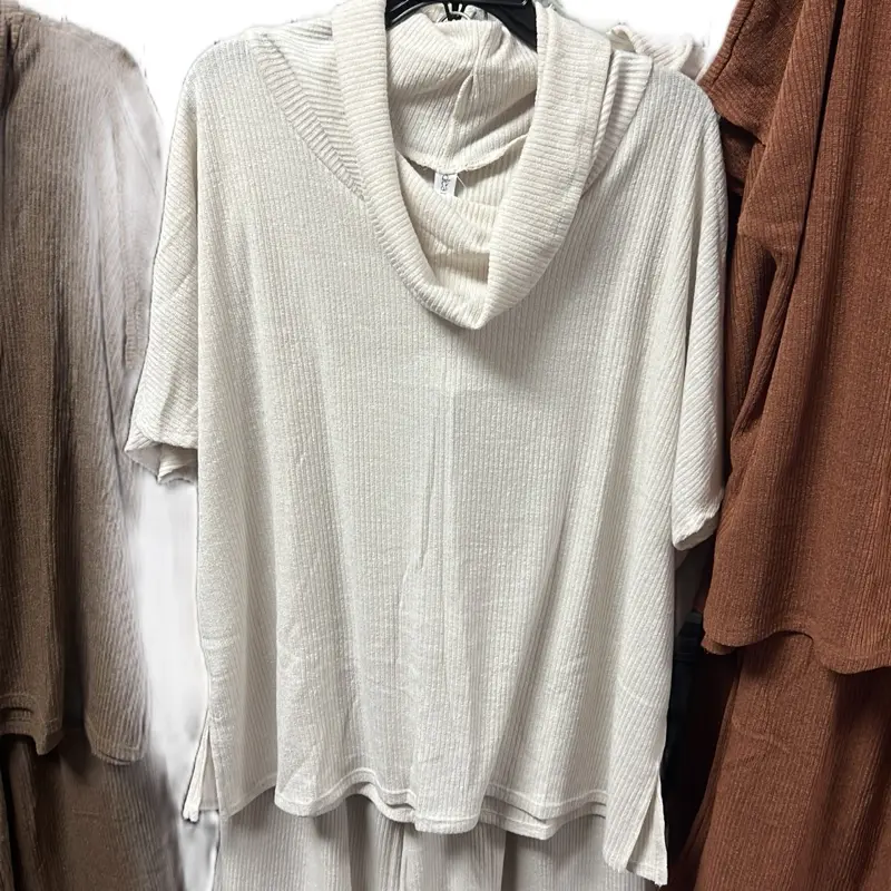 Dear Scarlet, mock neck, two-piece set sizes, medium, and large
