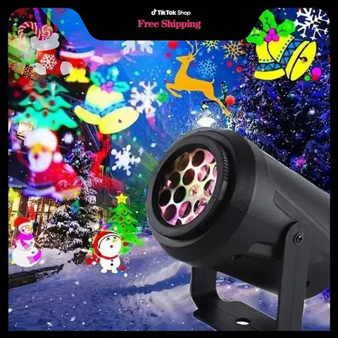 Christmas Projector Lights Outdoor/Indoor, Led Lights Projector Waterproof for Christmas Decorations, Holiday Projector for Xmas