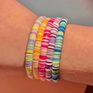 Clay bead bracelet