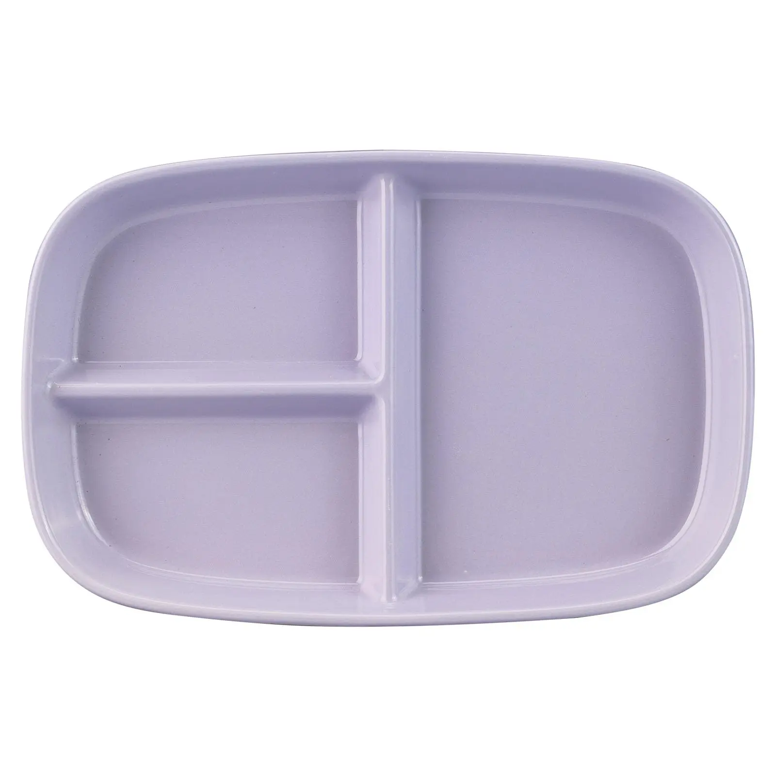 MONAZONE Portion Control Plate, Ceramic Divided Plates with 3 Compartments for Adults and Kids, Dishwasher and Microwave Safe