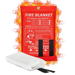 Fire Blanket, 1/2/4 Counts Emergency Fire Blanket, Fiberglass Fire Blanket, Fire Suppression Blanket for Kitchen, Home Emergency Kit
