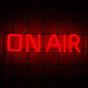 On Air Neon Sign - Led Neon Lights - Live Streaming/Recording Light Sign for Twitch, Tiktok, Youtube Streamers/Gamers - Red Cool On Air Led Light for Studio, Bedroom, Game Room Decor