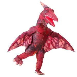 Realistic 3D Pterosaur Inflatable Costume, Adult Size 155-190cm, No Battery, with Fan and Battery Box, Halloween Cosplay Party Gear