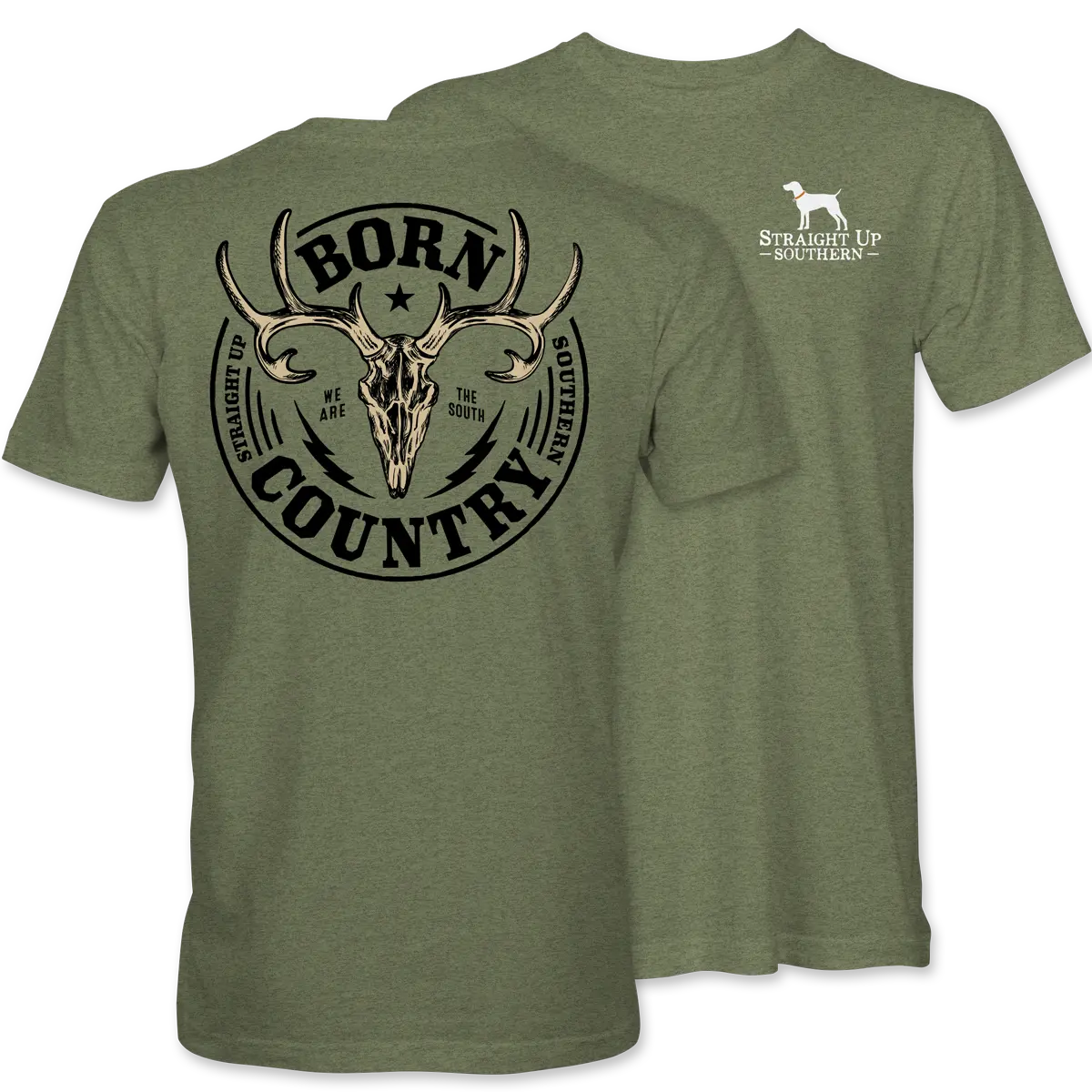 Born Country – Southern Deer Skull Tee