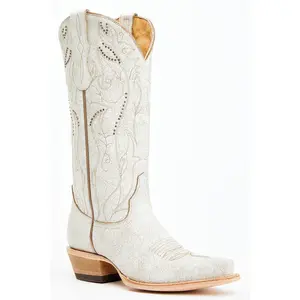 Sweet Tea Crackle Tall Western Boots - Snip Toe