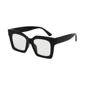 Mad Shade Oversized Square Black Eyeglasses #28