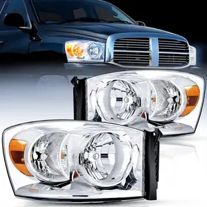 Nilight 2007 2008 2009 Dodge Ram Headlight Assembly 2 Pack Compatible with 2006-2008 Dodge Ram 1500 2006-2009 Dodge Ram 2500 3500 Headlamp Replacement Driver and Passenger Side