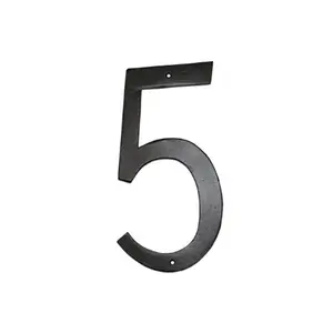 212 MAIN Easy-Install Mountable Aluminium Individual House Number 5, 12 in. Standard Modern Font Metal Sign, Home Improvement Decor (CSHN-5-12)