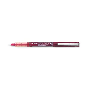 Pilot 35352 Precise V7 Stick Roller Ball Pen Red Barrel-Ink Medium Point 0.35 mm Pack of 12