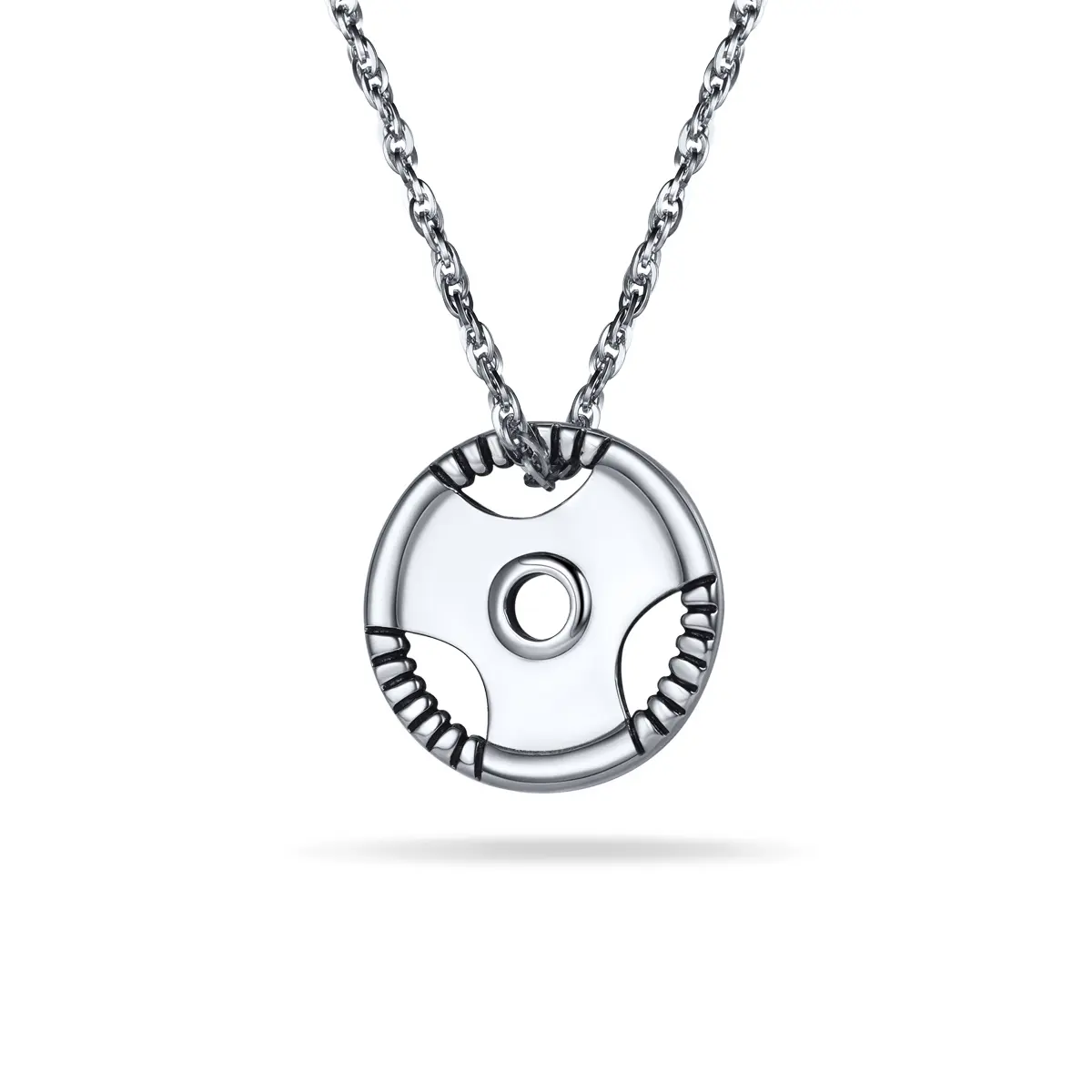 PROSTEEL Barbell Weightlifting Pendant Necklace Stainless Steel Fitness Bodybuilder Weight Necklaces Jewelry Unisex For Men Women with Gift Box