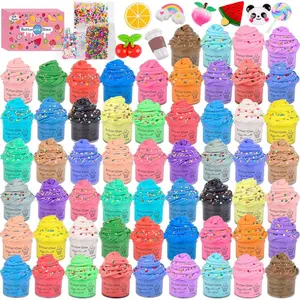 58 Pack Mini Butter Slime Kit,Super Soft and Non-Sticky,DIY Putty,Peach Slime,Stress Relief Toy for Girls and Boys Age 10-12, Slime Toys,Goodie Bag Stuffers.