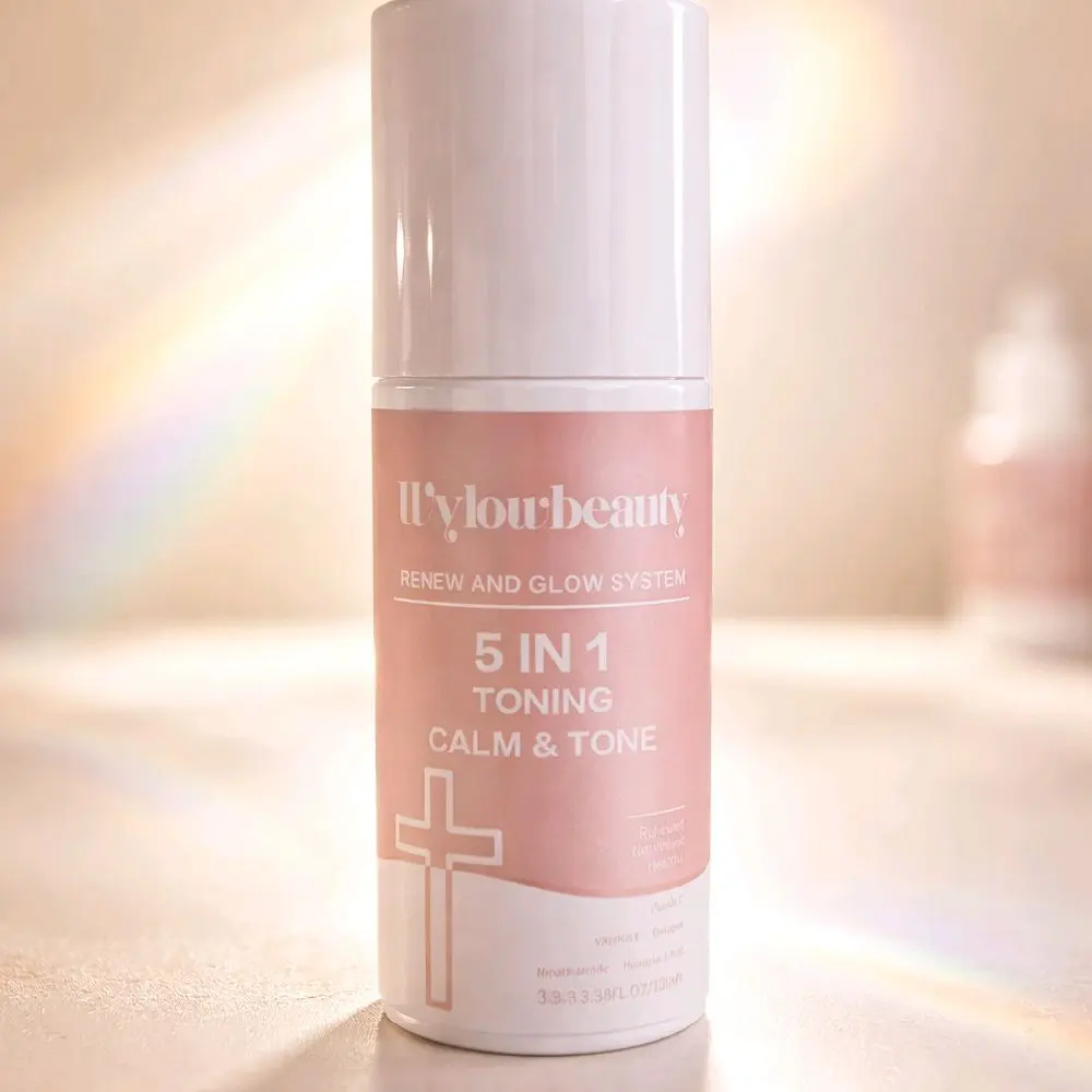 RENEW & GLOW SYSTEM-CALM AND TONE FACE MIST - Balance, Hydrate & Glow with Peptides, Hyaluronic Acid and Collagen Antiaging- For All Skin Types 3.4 oz.