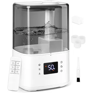 Warm and Cool Mist Humidifiers for Bedroom Large Room ,Air Humidifier with Remote,Top Fill  Diffuser Humidifier with humidistat,Quiet Sleep,Timer,Auto Shutoff,,Filter,4.5L