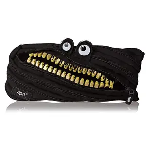 ZIPIT Grillz Monster Pouch - Fun Versatile Storage Organizer for Kids and Tins with Interactive Zipper Design & Lifetime Warranty