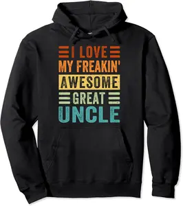 I Love My Freakin' Awesome Great-Uncle - Family Pullover Hoodie - Dirkschm Shop 93B0BRQT51FL