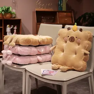 Ultra-Soft Capybara Animal-Shaped Stuffed Toy Square Seat Pad, Comfy Soft Touch Cushion - Non Slip Chair Cushion for Relieving Hard Chair Discomfort, Home Decor Accessory, Comfy Cushions