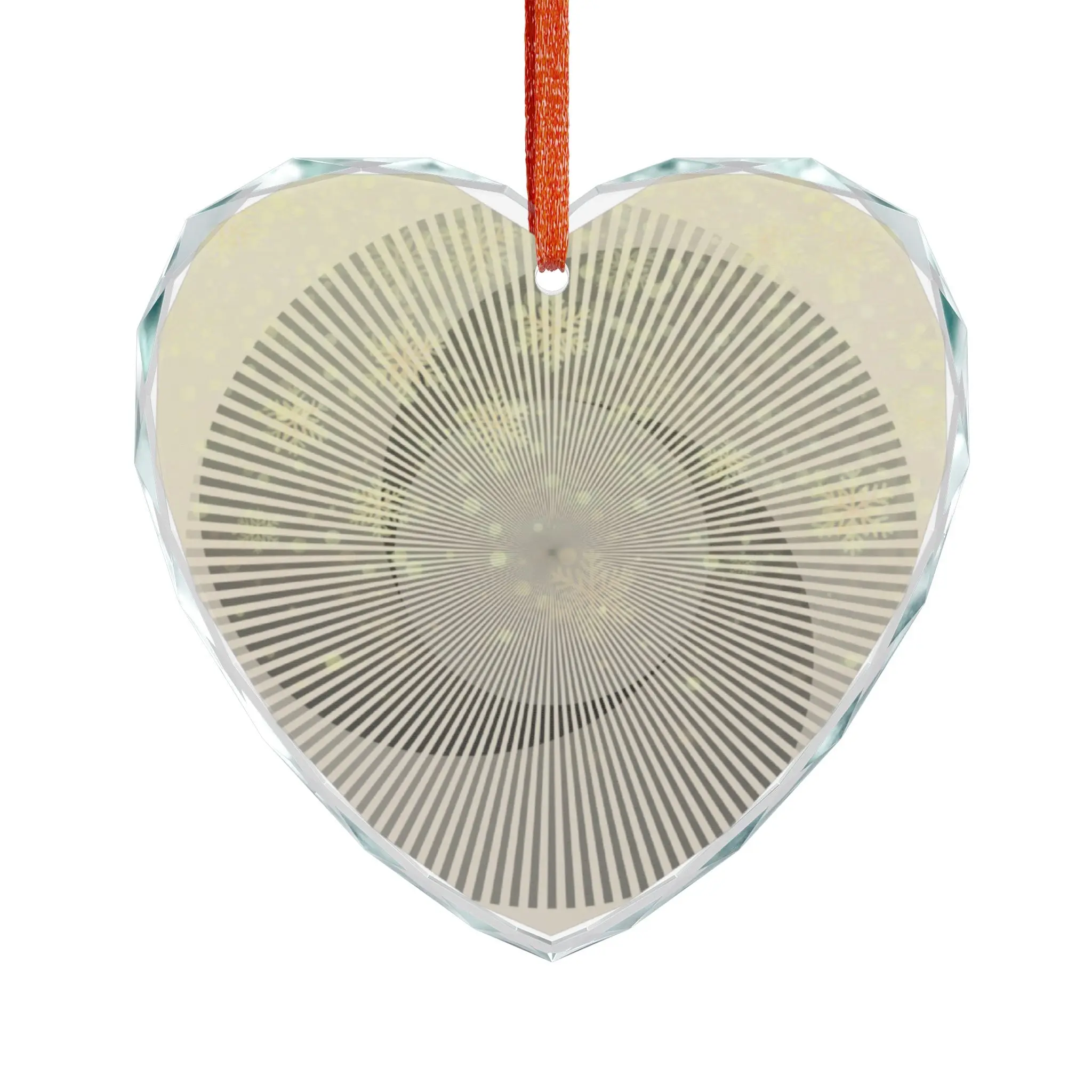 Heart-Shaped Crystal Glass Ornament for Home Decor