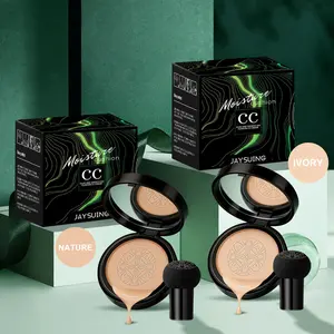 Mushroom Head Air Cushion CC Cream, Long Lasting Moisturizing Hydrating Makeup Foundation, Full Coverage Flawless Makeup Base Primer, Moisture, Moisturize, Hydrate