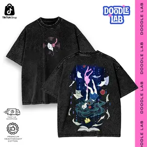 Marceline Adventure Time Graphic Tees • Hoodie Streetwear • Vintage Oversized Acid Wash • Vampire Queen Retro Merch • Heavyweight Menswear Comfort Cotton