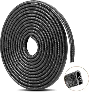 32Ft(10M) car door edge guards Black Car Guards Protector for Cars Rubber Auto Trim U Shape Build in Metal Sheet No Need Adhesive Easy to Cut Most