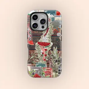 Palestine Inspired Phone Case |   Scrapbook Aesthetic Premium Film 2 in 1 Phone Case - Durable, Shock Absorbing and Stylish Protection - Compatible with iPhone 16, 15, 14, 13, 12, 11, Plus, Pro, Pro Max, Perfect birthday gift for friends.