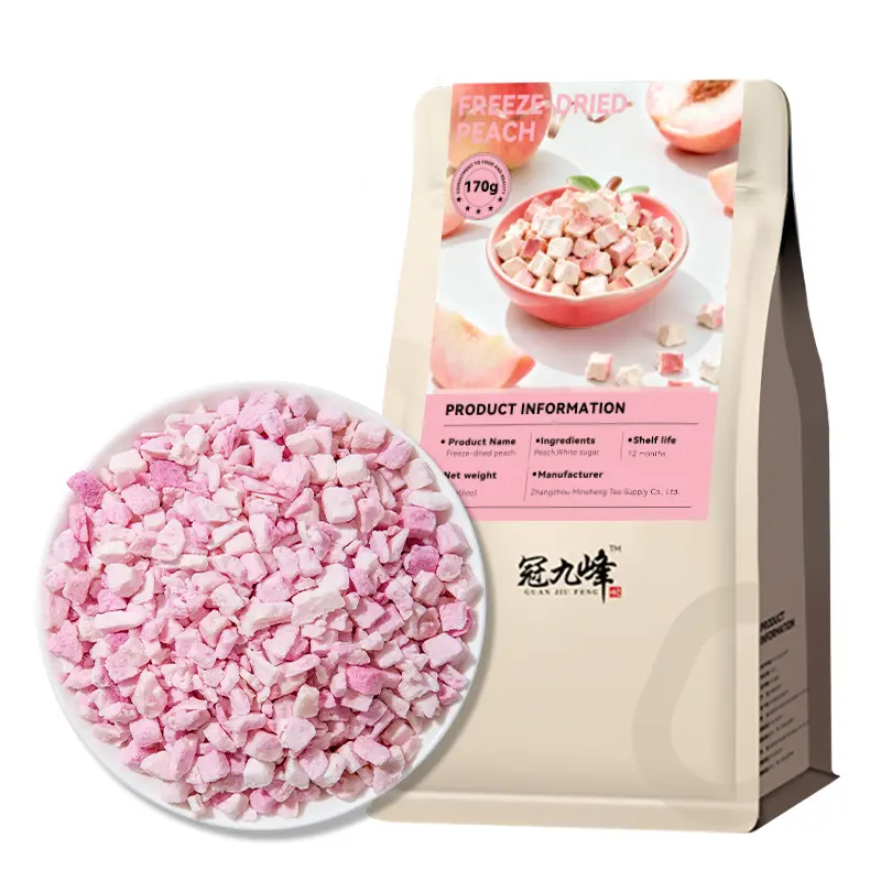 Premium Freeze-Dried Peach Slices, 6 oz Dried Fruits, 100% Pure Snack, Ideal for Smoothies & Baking, Travel-Friendly, Great for Kids, Easter Holiday Gift Option, Freeze Dried Peaches