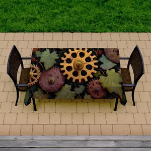 MWW C1TCLRGEXC20UT 58 x 102 in. Nature Punk Green Indoor & Outdoor Tablecloth for Home Decor