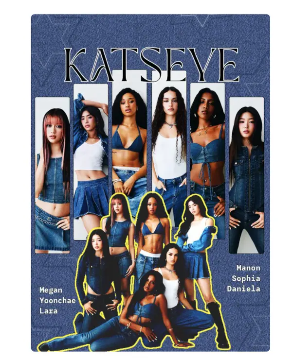 KATSEYE Poster No Framed, Girl Group Wall Art, Global Pop Group Decor, KATSEYE Aesthetic Posters, Pop Room Deco