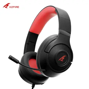 KOFIRE C80 Corded Gaming Headset with Noise Canceling Microphone Compatible with PC PS4 PS5 Xbox One Portable Foldable Design In-Ear Gaming Headset