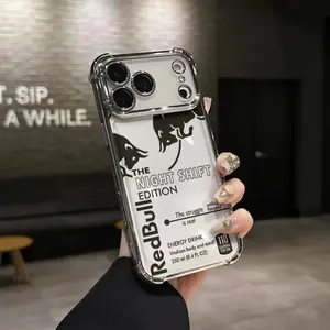 Silicone Softshell Smartphone Casing, Cool Functional Style Cellphone Accessory for iPhone 17 AIR/17 PRO/16 PRO/15 PRO MAX/14 PLUS/13 PRO/12/11 Series, Handheld Airbag Anti-Drop Shockproof Protective Case