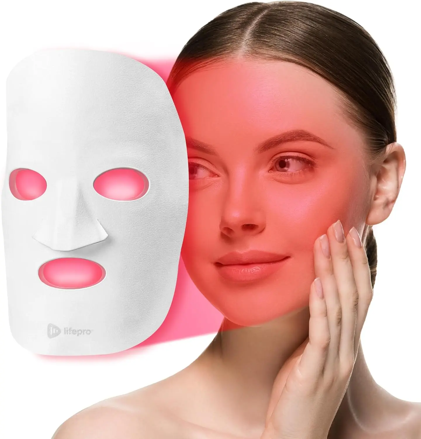 LifePro LED Face & Neck Light Therapy Mask | Neck & Décolletage Skincare for Women