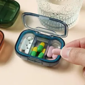 Mini Pill Box Medicine Storage Container, Portable Medication Organizer, Daily Pill Dispenser, Travel-Friendly Pastillero