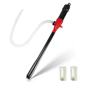 Fuel Transfer Pump Battery Operated Electric Siphon Pump, 2.4 GPM, Portable Gas Can Pump for Gas, Diesel, kerosene, Water, Battery Powered Pump, Liquid Transfer Pump