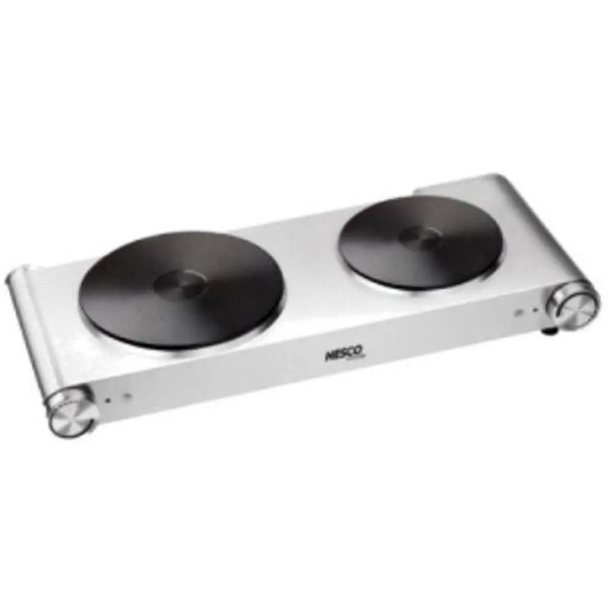 212 MAIN DB-02 Nesco 1800W Cast Iron Double Burner Cooking Stove - Household Kitchen Appliance with Thermal Fuse