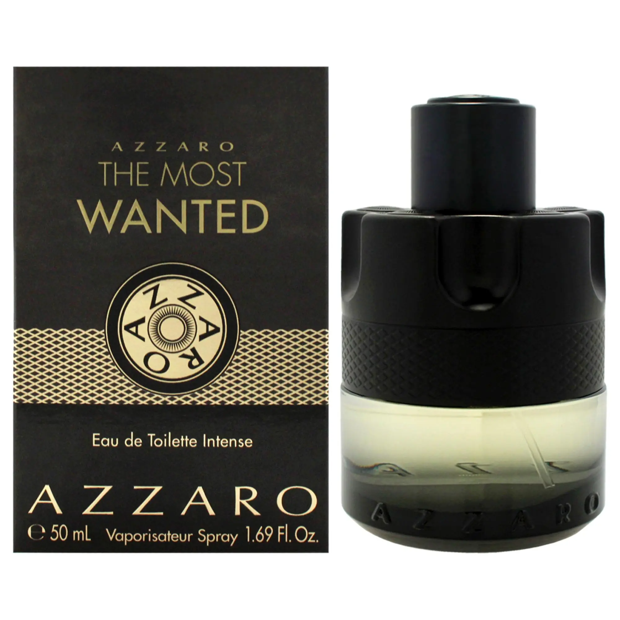 Azzaro The Most Wanted Eau de Toilette Intense, Aromatic Floral Musk Cologne for Men, Daily Wear Fragrance Spray, 50ml / 1.7 oz