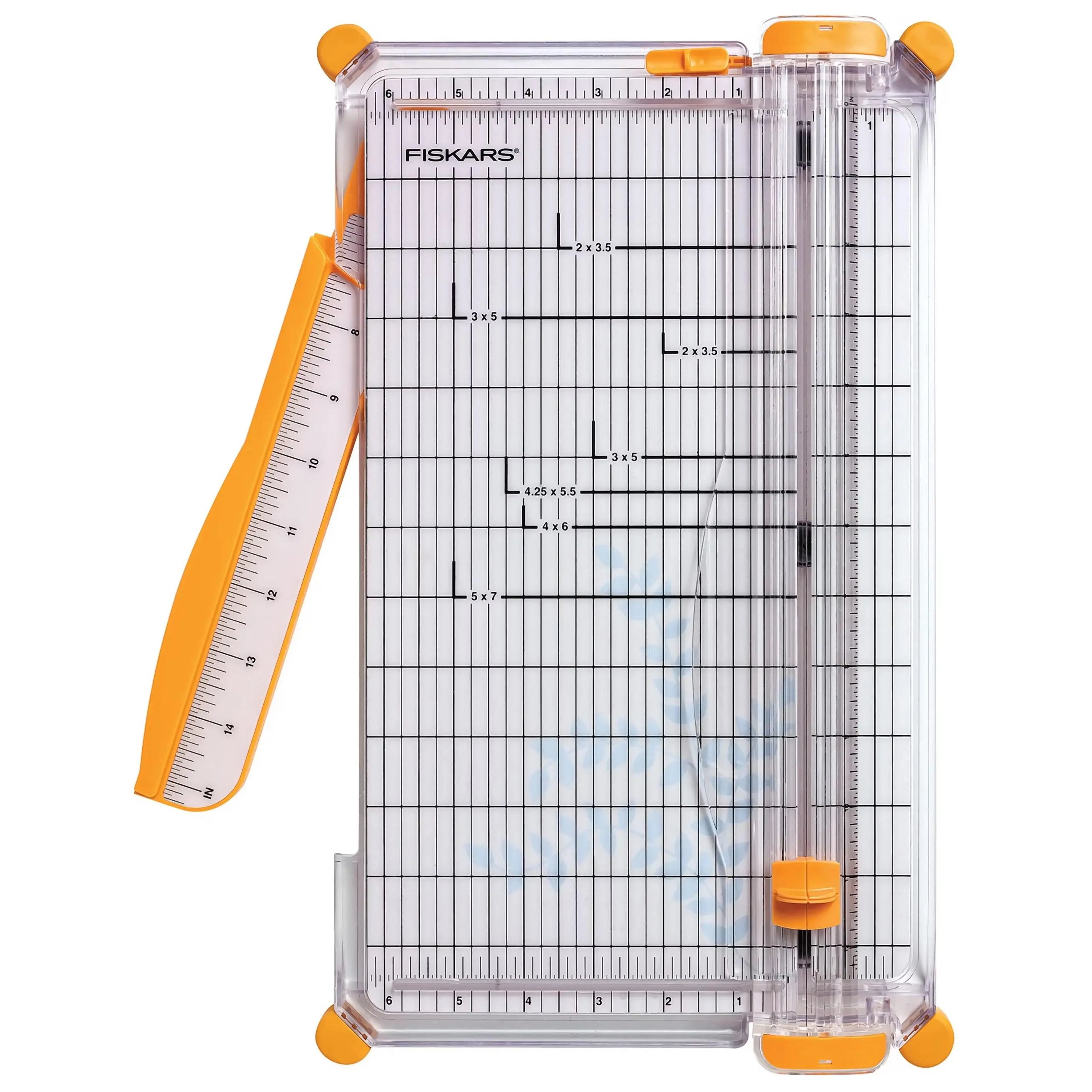 Fiskars SureCut™ Deluxe Craft Paper Trimmer - 12 in Cut Length, Tripletrack®, 1/16" Gridlines for Precise Cuts, Office Cutting Supply (152490-1006)