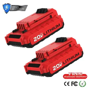 2Pack 3.0Ah 20V Max Replacement Battery for Porter Cable PCC685L PCC680L Drill Driver Tool