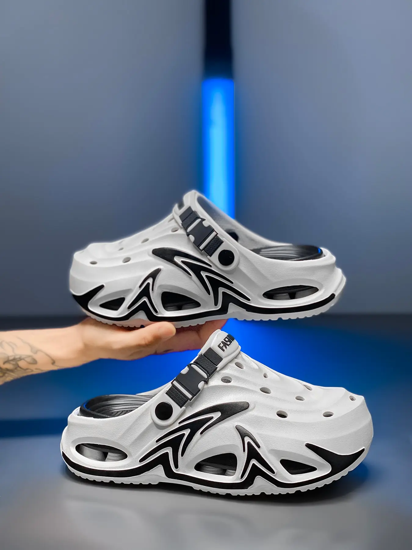 Unisex Eva Sandals All-Seasons Casual Street Style, Thick Sole Height Increase Anti-Slip Beach Shoes, Home & Outdoor Use, Unisex Slippers