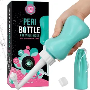 [New Deal]     Peri Bottle-Postpartum and Perineal Care-Portable Hand Held Travel Bidet Sprayer for Women or Men-Handheld Jet Spray Bottle for Toilet-Pack of 1 Blue