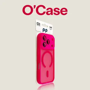 O'Case Sleek Matte Shock-proof MagSafe Compatible iPhone Case for iPhone 14/15/16/17- Soft Luxury Texture, Durable Material, Precise Cutouts, Comprehensive Camera Protection