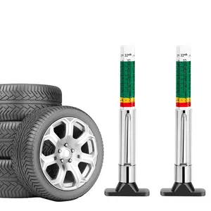 2 PCS Car Tire Tread Depth Gauge,CarTire Measuring Tool,Professional Tire Thread Measuring Tool For Motorcycle,School Bus,SUV,Car Inspection Tools