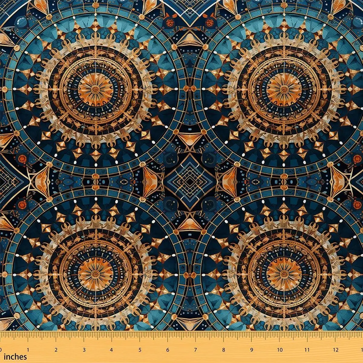 Boho Paisley Fabric Modern Ethnic Floral Soft Flannel Decorative Fabric Bohemian Style Upholstery Fabric European Pattern DIY Reupholstery Fabric