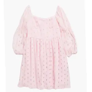 Tween Chiffon Gold Foil Babydoll Dress