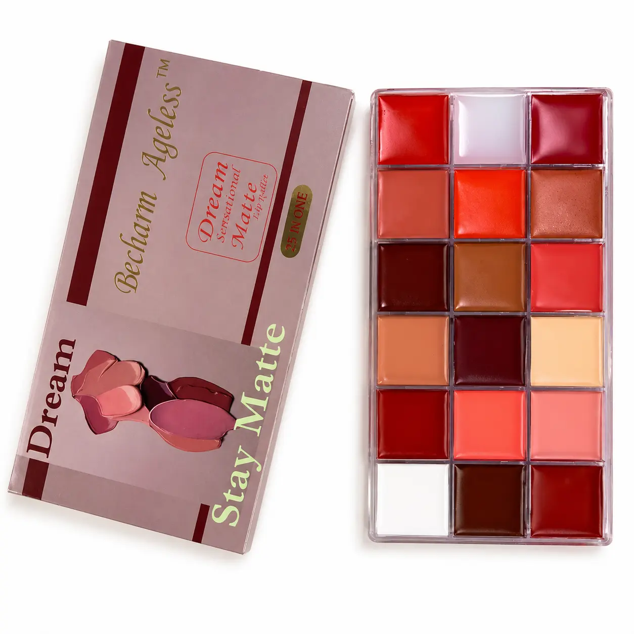 Becharm Ageless Dream Lip Palette – Multi-Shade Matte Lip Kit